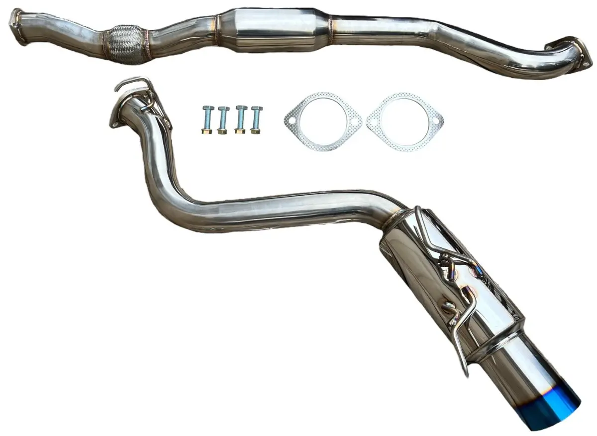 77Mm Stainless Steel Exhaust System For 08+ Impreza Wrx Sti Hatch Back 2.5 Turbo 1