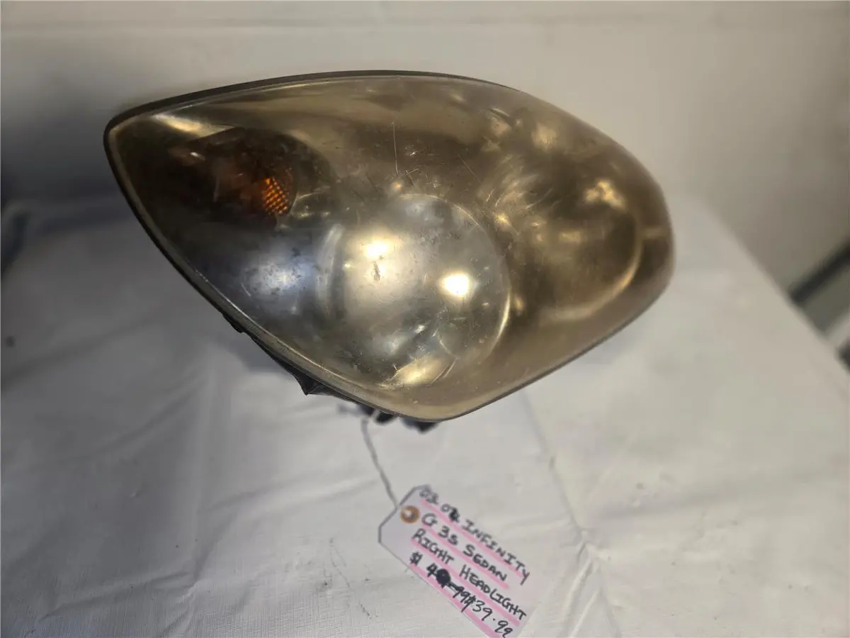 2003 - 2004 Infiniti G35 Sedan Right Headlight 26010Ac025 Oem 1