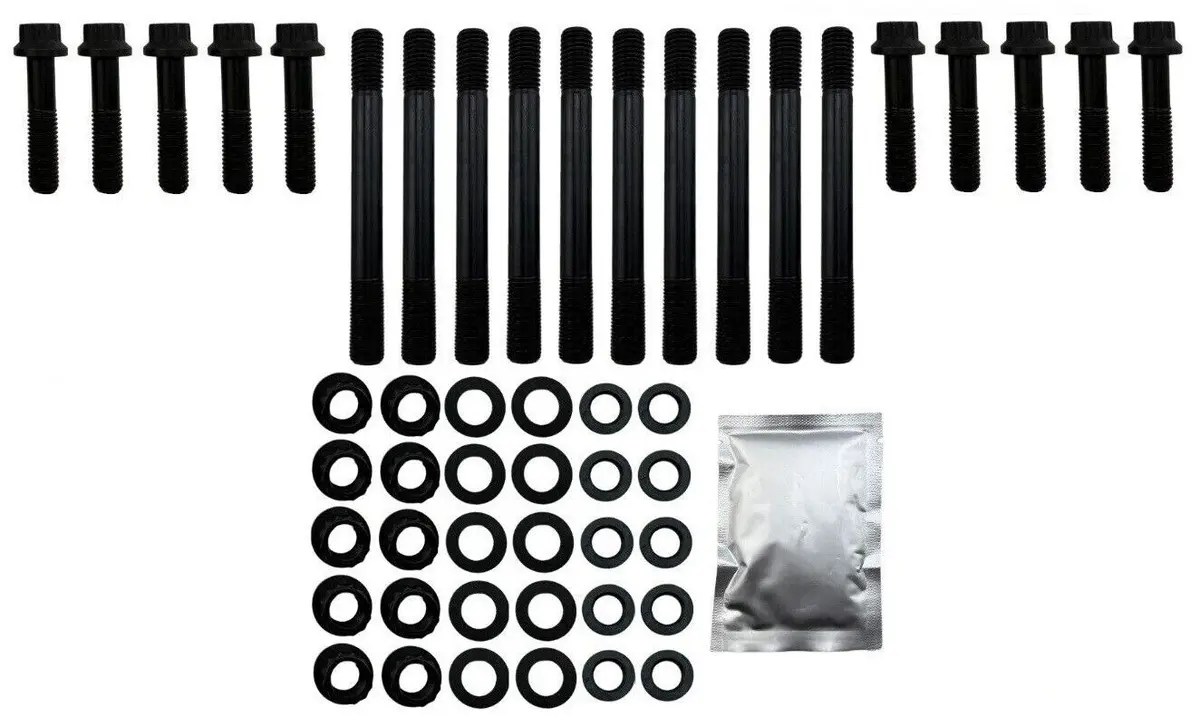 Bottom End Bearing Cap Main Studs For 01-05 Sierra Silverado 6.6 Turbo Diesel V8 1