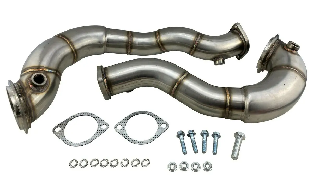 N54 Exhaust Catless Downpipes For 2007-2011 Bmw 335Xi Tt Awd 335I X-Drive 3.0L 1