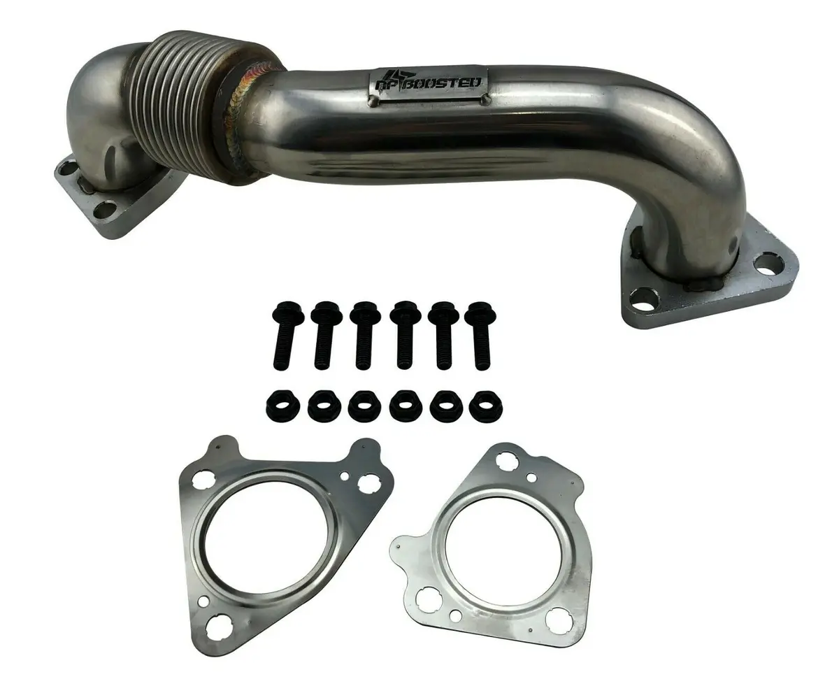 Drivers Side Exhaust Up Pipe Manifold To Turbo 6.6L Duramax Chevy Gmc 2001-2016 1