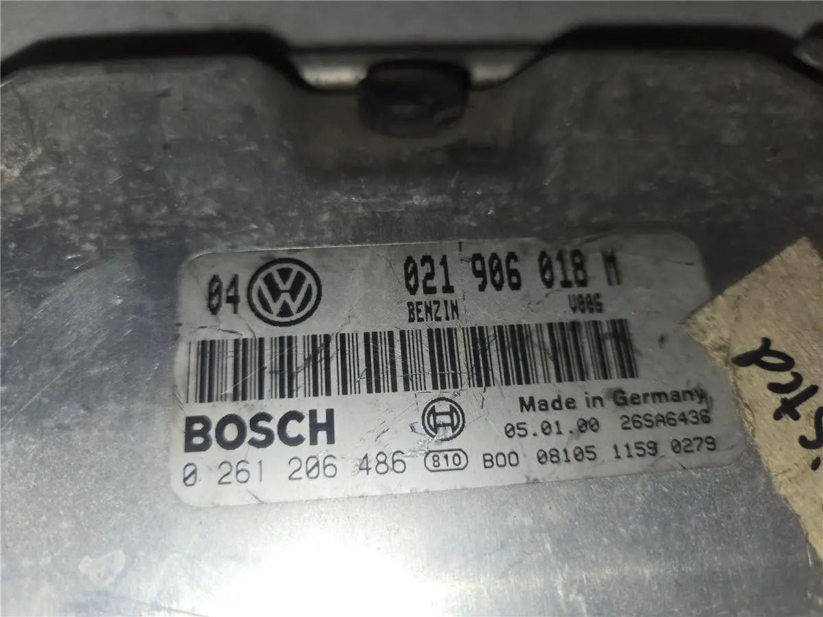 1999-2001 Volkswagen Jetta Golf Gti 2.8L Vr6 M/T Engine Computer 021906018M Oem 2