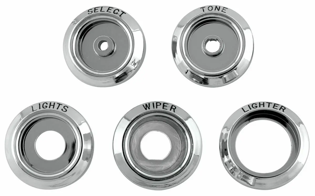 Dash Switches Bezel Kit ,Black Letters,New 67 68 Pontiac 1