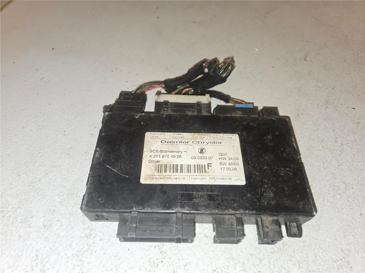 03-11 Mercedes X164 E350 Cls63 Front Left Seat Control Module A211 870 49 26 Oem 1