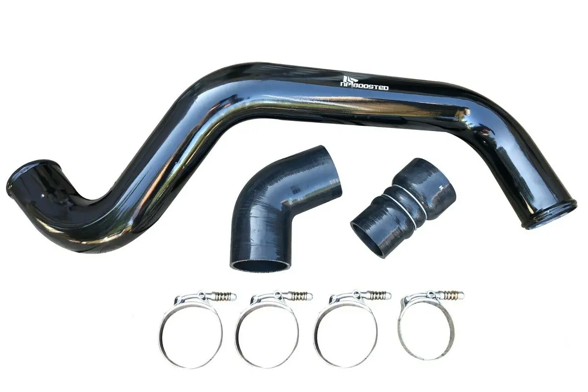 Intercooler Charge Pipe & Boot Kit + Coupler T-Bolt Clamp For 04-10 Duramax 6.6L 1