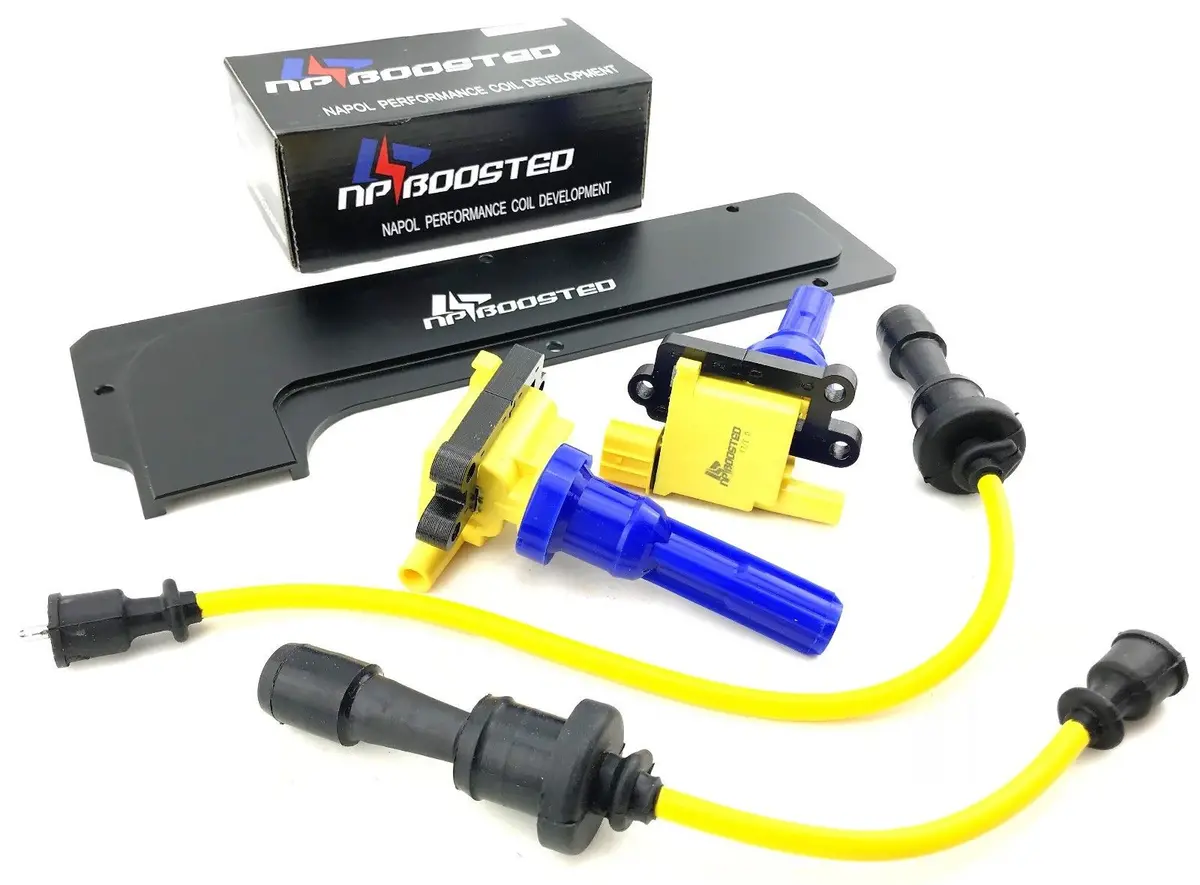 Mitsubishi Lancer Evolution Ignition Coils 8Mm Wires Evo 4 5 6 7 8 9 W/ Cover 1
