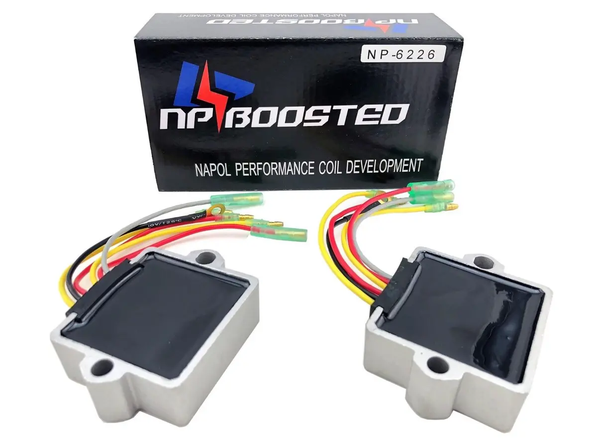 2 Pack Rectifier Voltage Regulator Fits Mercury Mariner Outboard 6 Wire 883072T 1