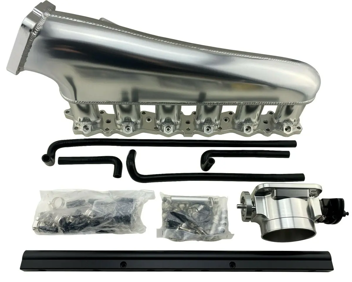 Intake Manifold 90Mm Throttle Body Fits Skyline Stagea Gtr Rb26dett R32 R33 R34 1