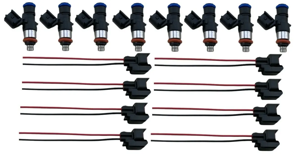 8 Pcs 62Lb 650Cc Fuel Injectors For 2006-15 Chevrolet Corvette Ls3 L99 Camaro Ss 1