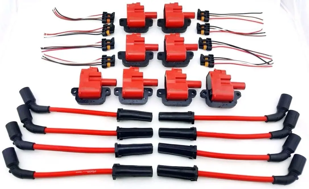 97-05 Ignition Coil Kit Wires 350 5.7L 5.7 Gm Pontiac Firebird Gto Ls1 Cts-V Ls6 1