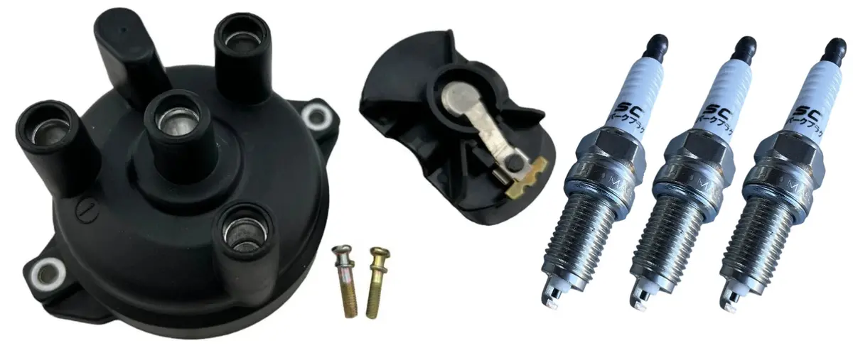 3 Spark Plugs Cap Rotor Ignition Service Fits Suzuki Carry F6a Db51t Dc51t Dd51t 1