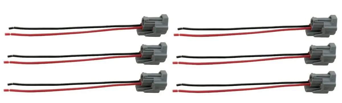 6 Fuel Injector Wiring Harness Connector Plug Repair For 350Z 370Z G35 G37 Gtr 1