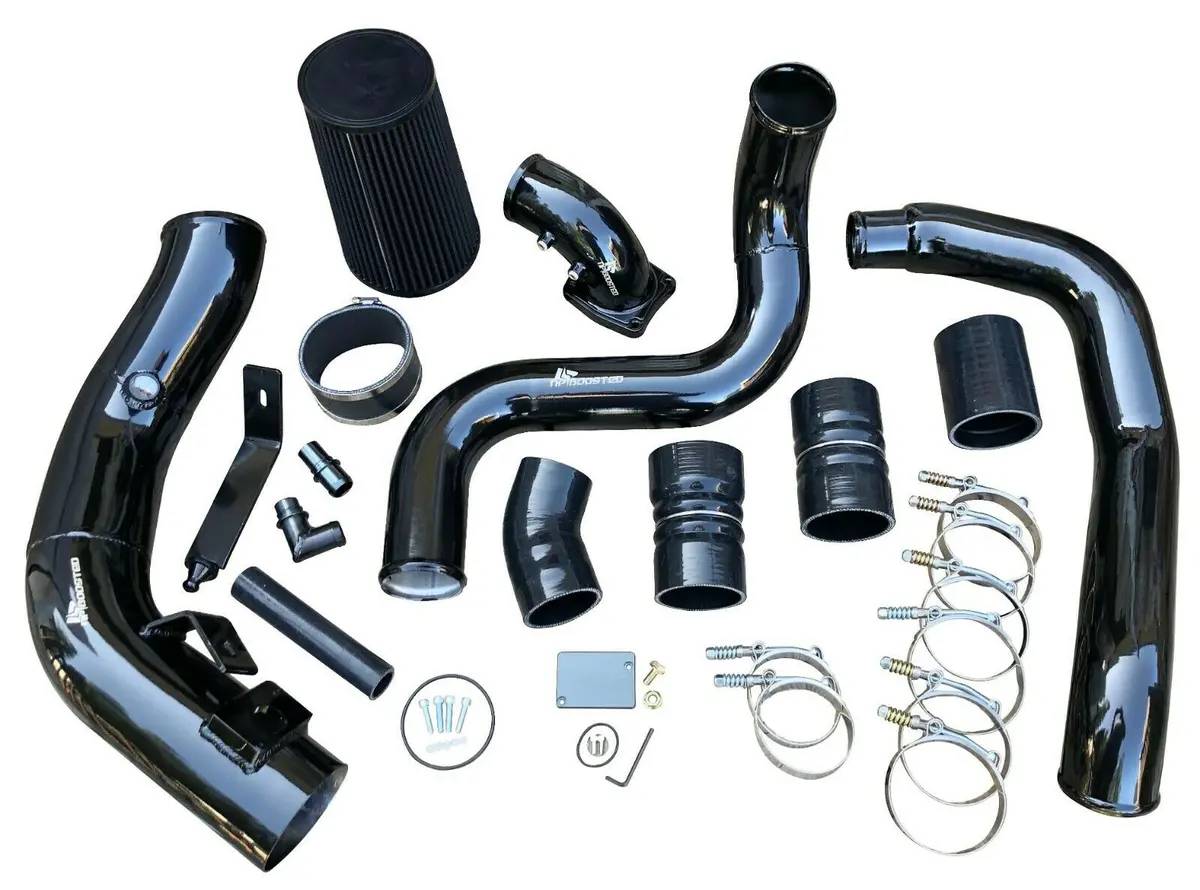 Intercooler Pipes Coupler T-Bolt Clamps Intake Elbow For 6.0L Powerstroke Diesel 1