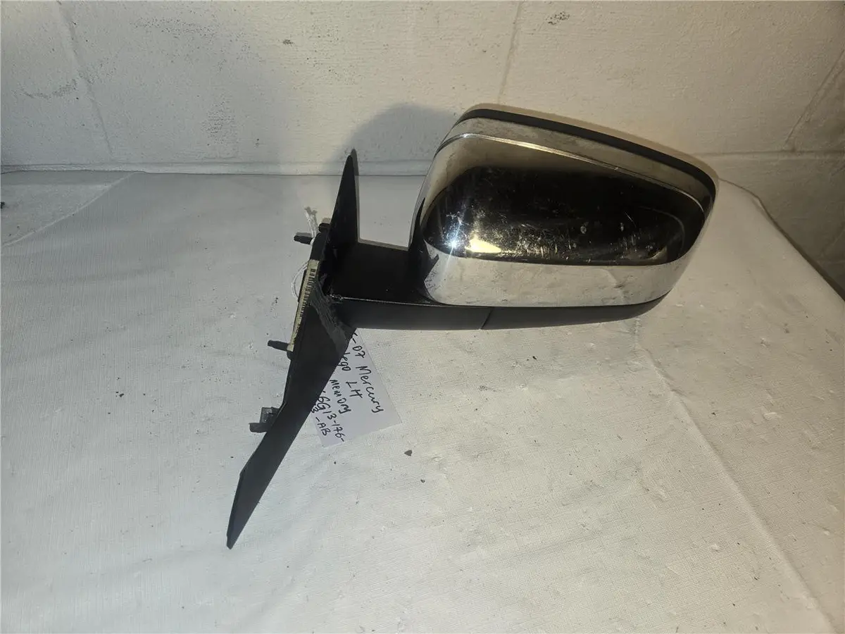 05 - 07 Mercury Montego Left Driver Power Side View Door Mirror Chrome, 6G13-176 1