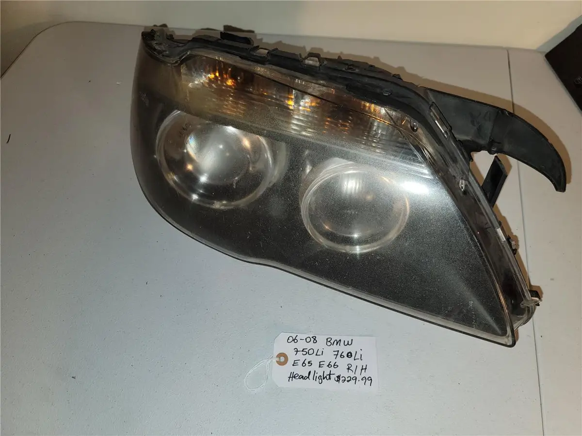2006 - 2008 Bmw 750 Li 760 Li E60 E66 Right Headlight Assembly Oem 7 189 312 Oem 1