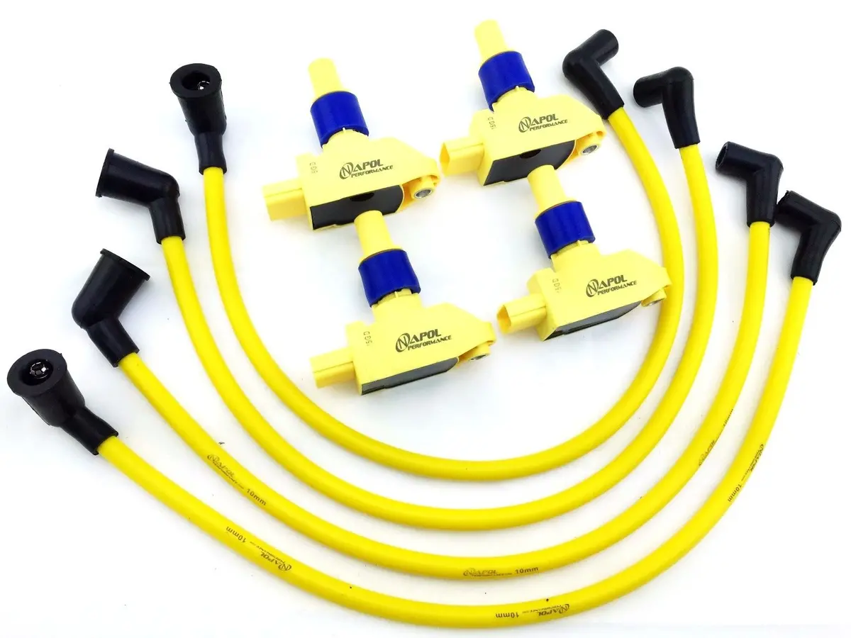 04-11 Mazda Rx8 Coils Rx-8 Ignition Coil Packs & 10Mm Performance Plug Wire Set 1