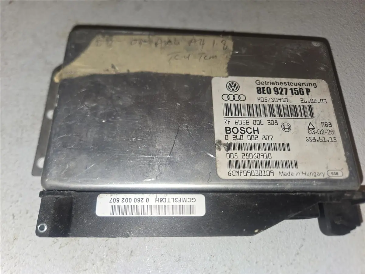 2001 - 2004 Audi A4 Transmission Control Module P/N# 8E0 927 156 P Oem 1