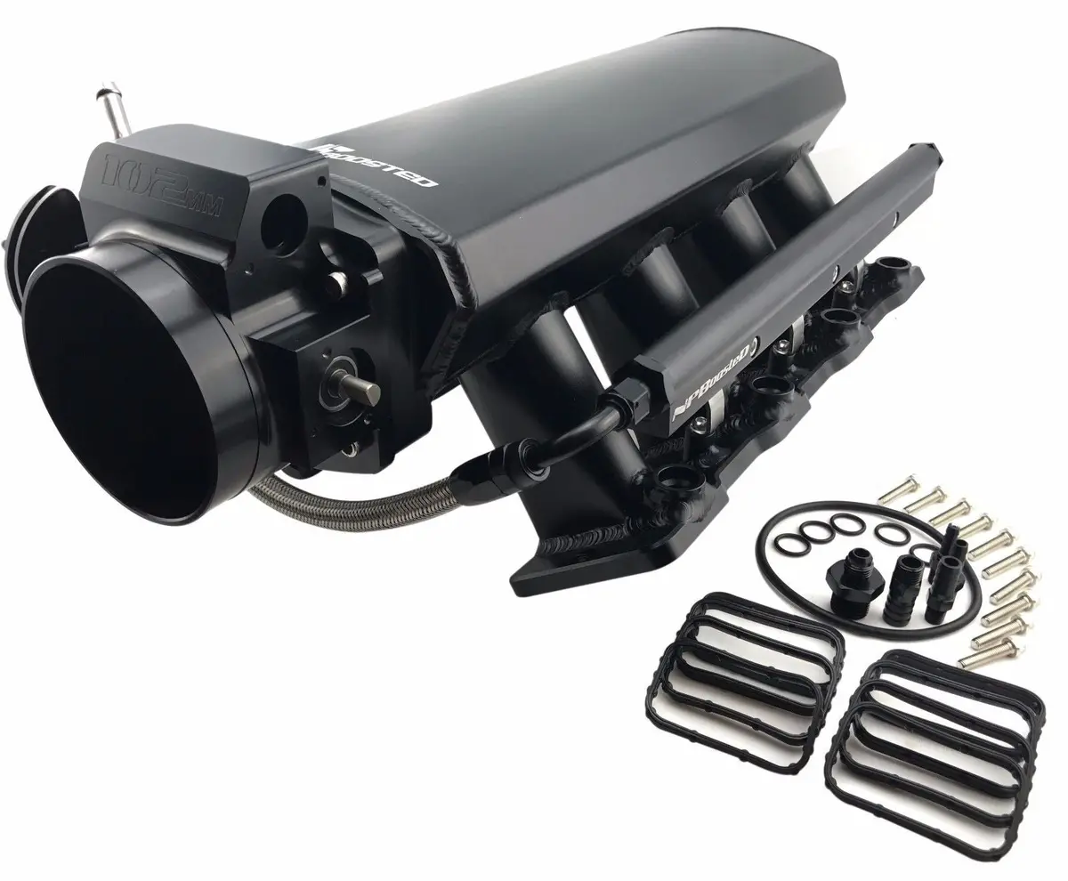 Gm Ls Ls1 Ls2 Ls6 Efi Tall Custom Aluminum Intake Manifold 102Mm Throttle Body 1