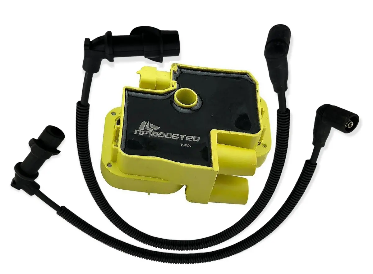 Ignition Coil + Spark Plug Wires For 2004-14 Sportsman Ranger Crew Rzr S 700 800 1
