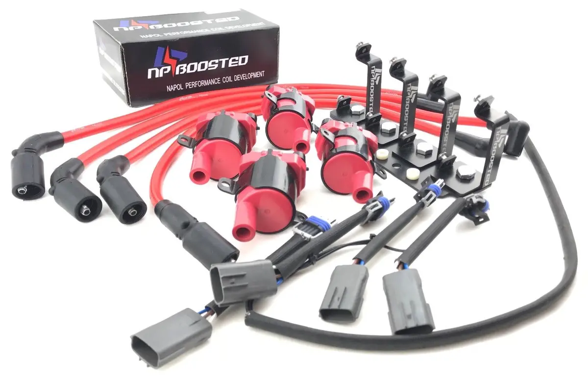 Mazda Rx-8 Rx8 D585 Gm Ignition Coil Conversion Kit W/ Loom Harness & Bracket 1