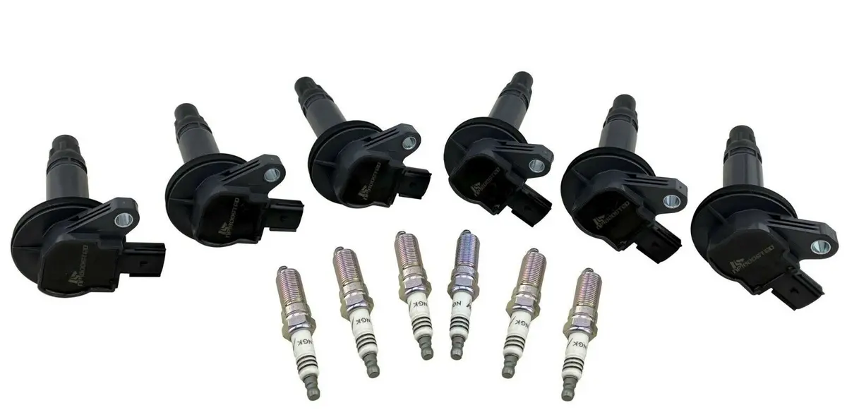 Ignition Coil Packs & Spark Plugs For 07+ F150 Flex Edge Taurus Mks Mkt Mkz Mkx 1