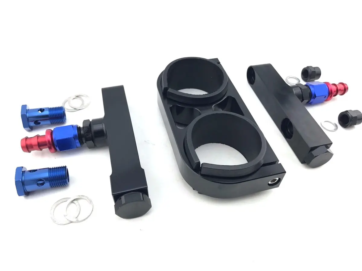 044 Fuel Pump Brackets 2 Manifolds Fittings Complete Fuel System Mounting Kit 1