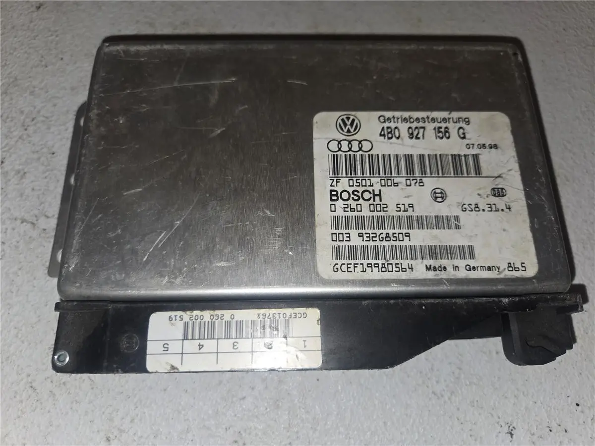 1998 - 2004 Audi A4 A6 Vw Passat Transmission Control Unit Ecu 4B0 927 156 G Oem 1