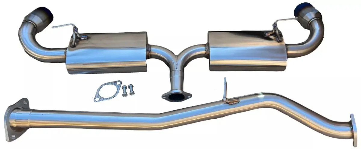 Performance Dual Catback Exhaust Muffler System Kit Fits 04+ Mazda Rx-8 Rx8 1.3L 1
