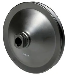 Power Steering Pump Pulley, Steel, New, 61-74 Chevy Sb 1