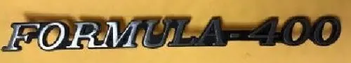 Fender Emblem , "Formula 400 " New, 72-75 1