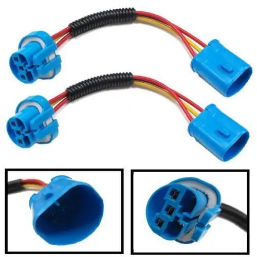 9004 9007 Hb5 Extension Wiring Harness Sockets Wire For Headlights & Fog Lights 1