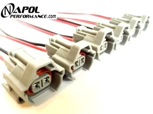 Nippon Denso Fuel Injector Connectors Sard Tomei Blitz Hks Helix 1Jz 2Jz Toyota 1