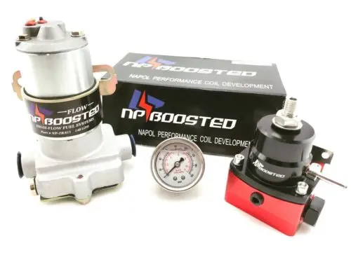 14Psi High Flow Electric Fuel Pump 140Gph Universal Regulator & Pressure Gauge 1