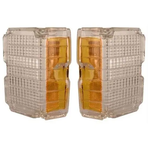 Park Light Lens, Clear New Pair 72 Chevelle Or Ss 1