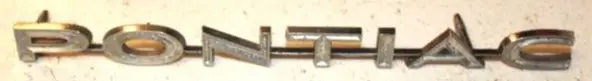 Grille Emblem " Pontiac "Used 69 Lemans Tempest 1