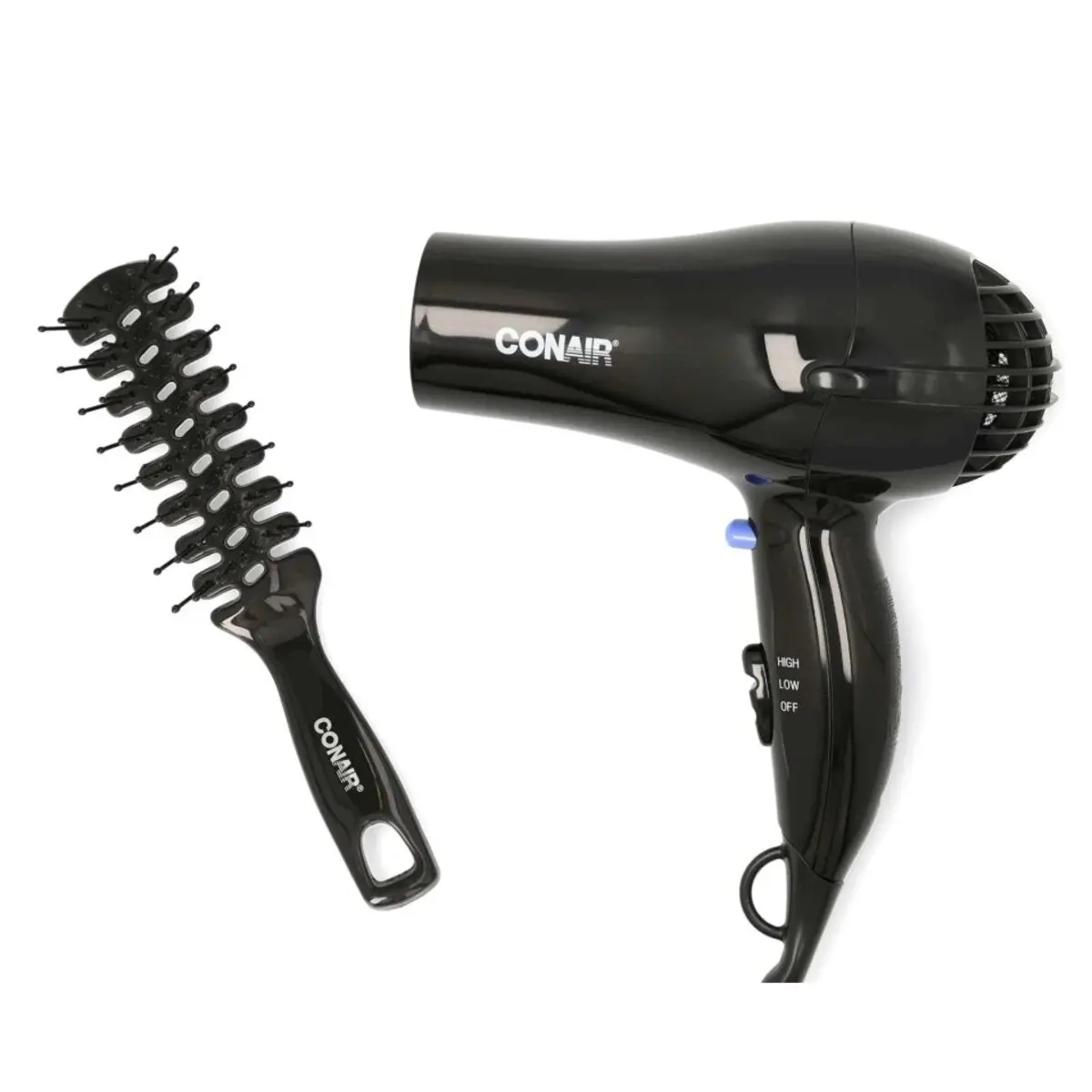 Secadora Negra Con Cepillo 1875 Watts 2 Velocidades - Outlet Conair 1
