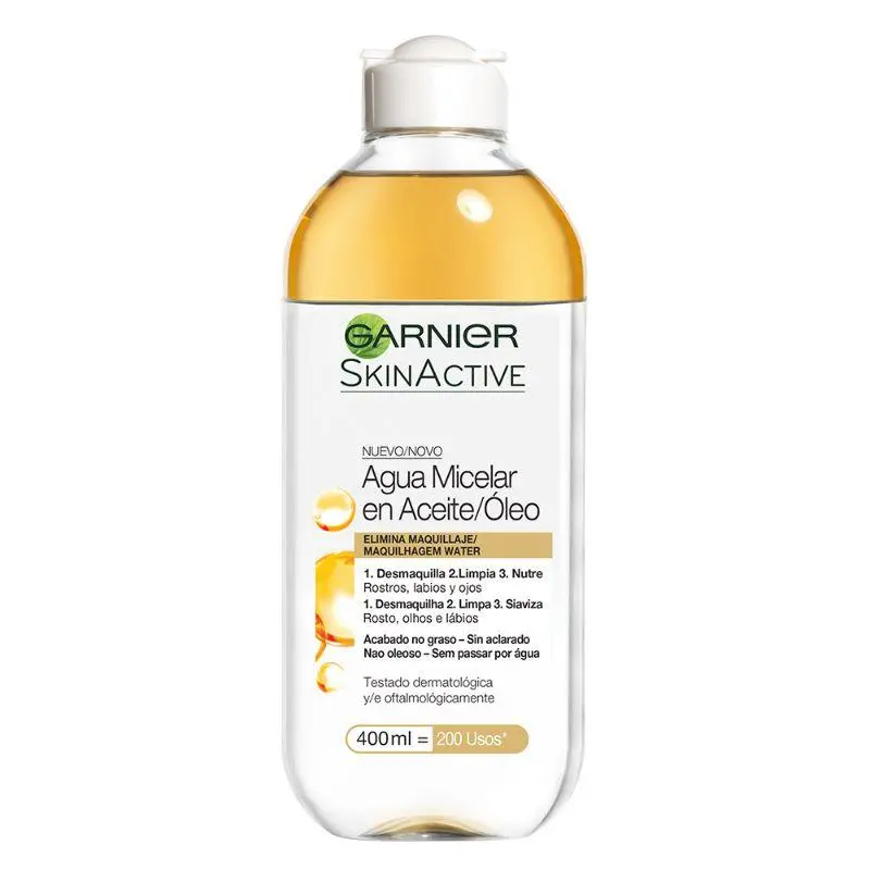 Skin Active Agua Micelar Desmaquillante Bifasica En Aceite 400Ml - Garnier 1