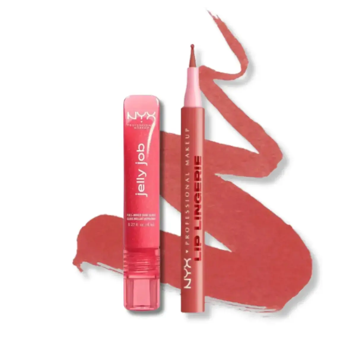 Dúo Lip Lingerie + Jelly Job Kiss - Nyx Professional Makeup 1