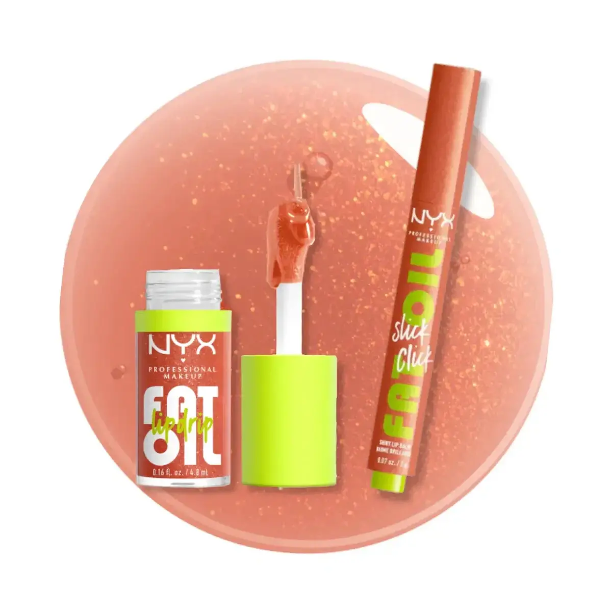 Dúo Bálsamo + Lip Gloss Fat Oil Follow - Nyx Professional Makeup 1