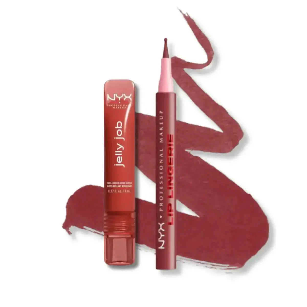 Dúo Lip Lingerie + Jelly Job Kiss - Nyx Professional Makeup 1