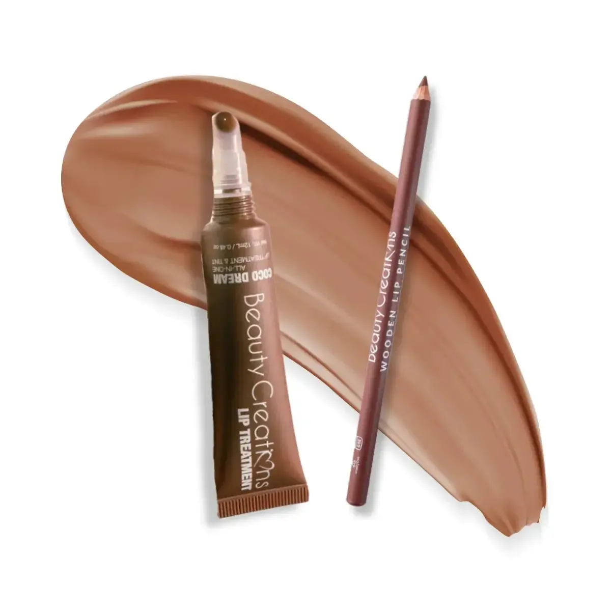 Dúo Lip Treatment + Wooden Liner Toffe - Beauty Creations 1