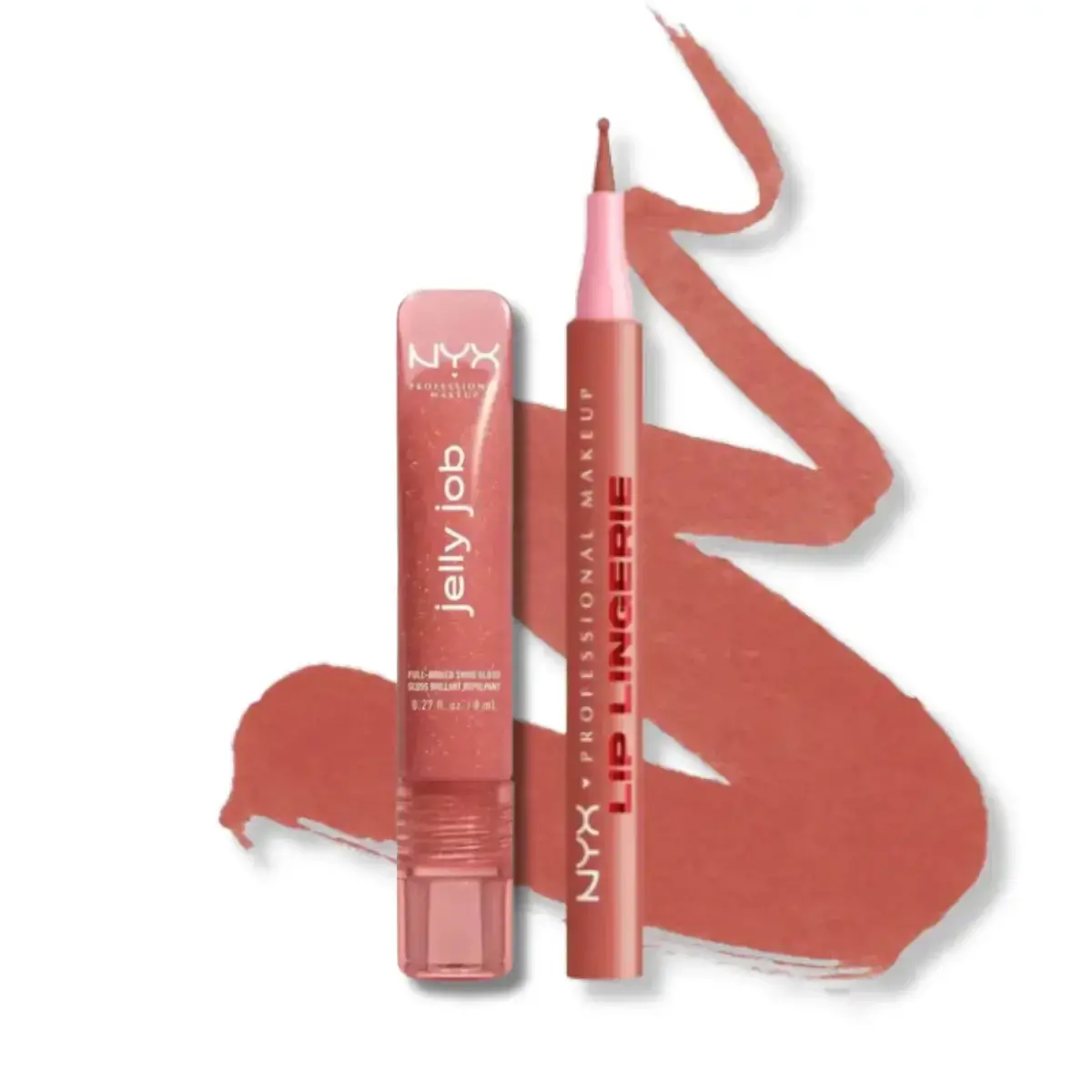 Dúo Lip Lingerie + Jelly Job Honey - Nyx Professional Makeup 1