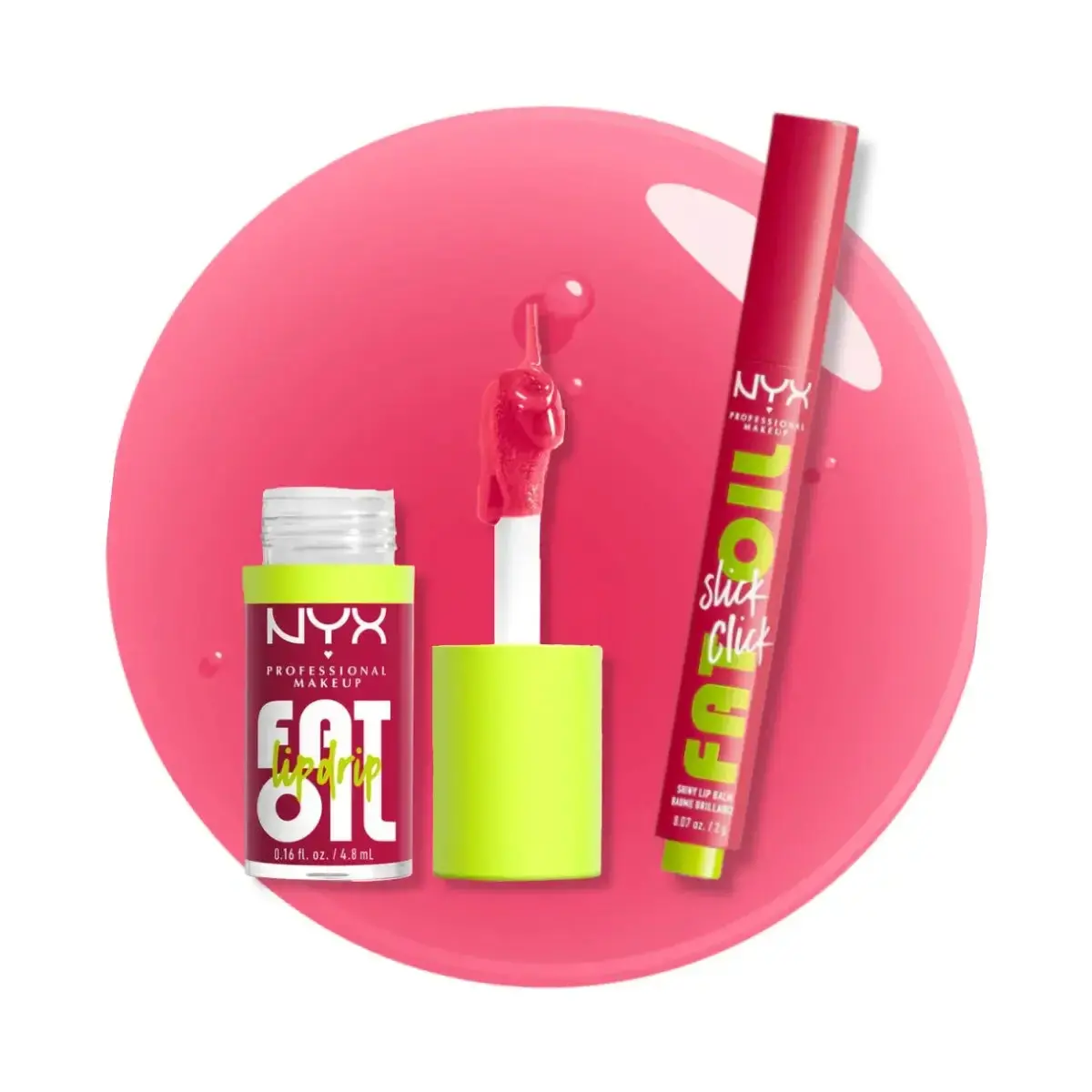 Dúo Bálsamo + Lip Gloss Fat Oil Newsfeed - Nyx Professional Makeup 1