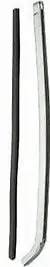Quarter Glass Chrome Sash, Left, New, 66-67 Gm A-Body 1
