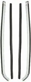 Quarter Glass Chrome Sash ,Pair New 66 67 Gm A-Body 1