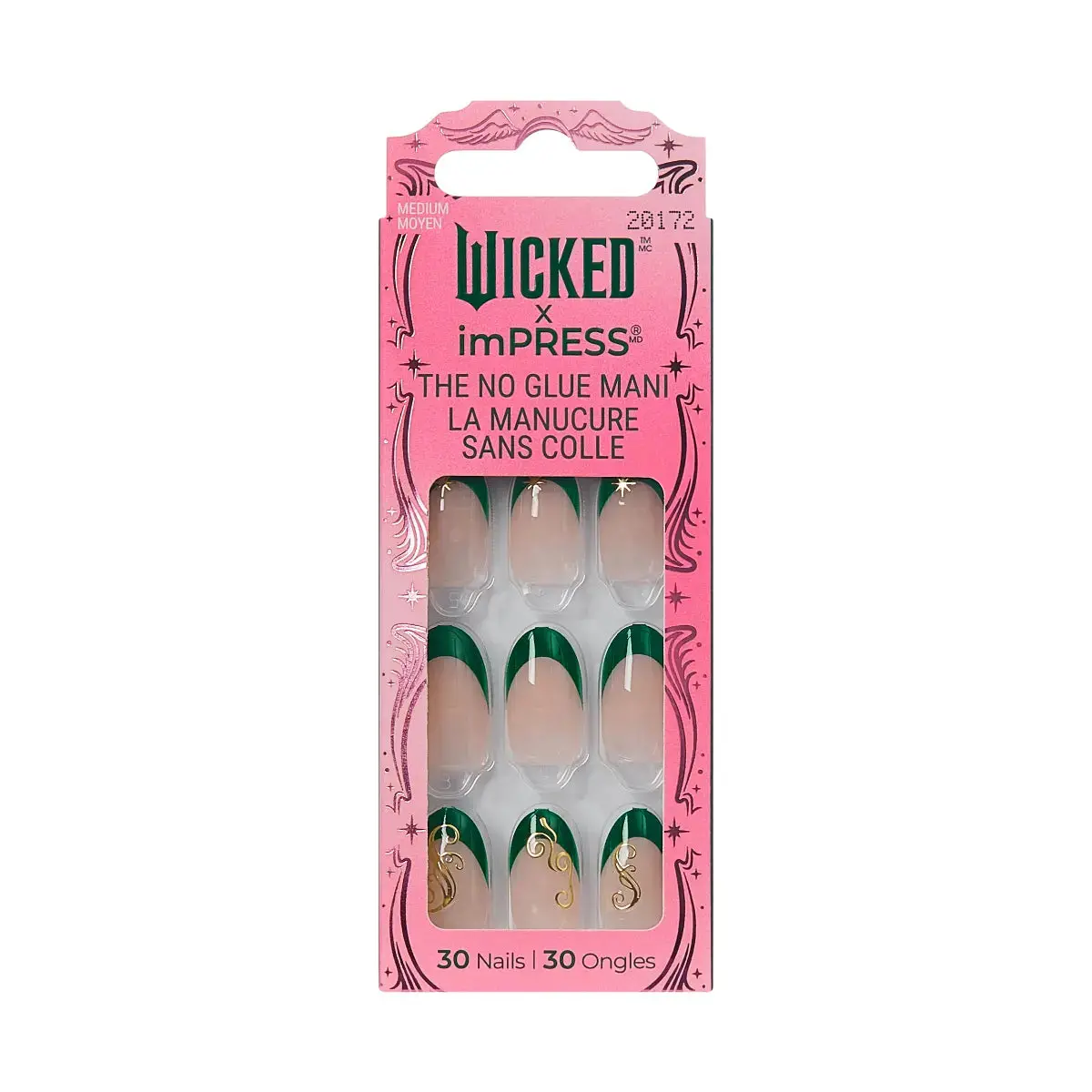 Uñas Postizas Wicked X Impress Nails Always Been Green - Kiss 1