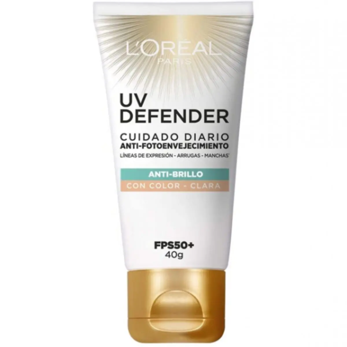Uv Defender Anti Fotoenvejecimiento Anti Brillo Fps 50+ Tono Claro - Loreal Dermo Expertise 1