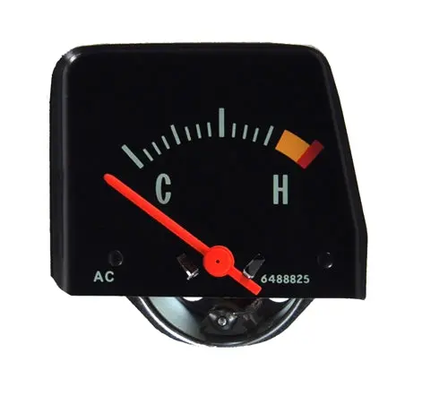 Console Temp Gauge, New, Black, 68-74 Nova, 74 Gto 1