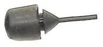 Front License Plate Rubber Stop, Each, New 1