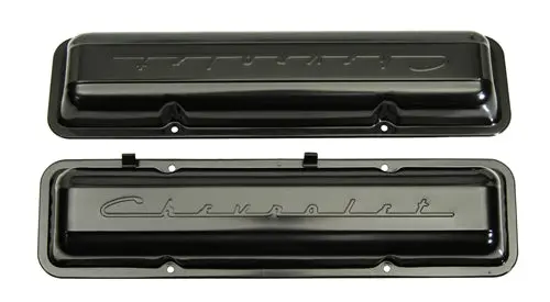 Valve Covers, Pair, New, 283 327, Painted, 67 Chevy 1